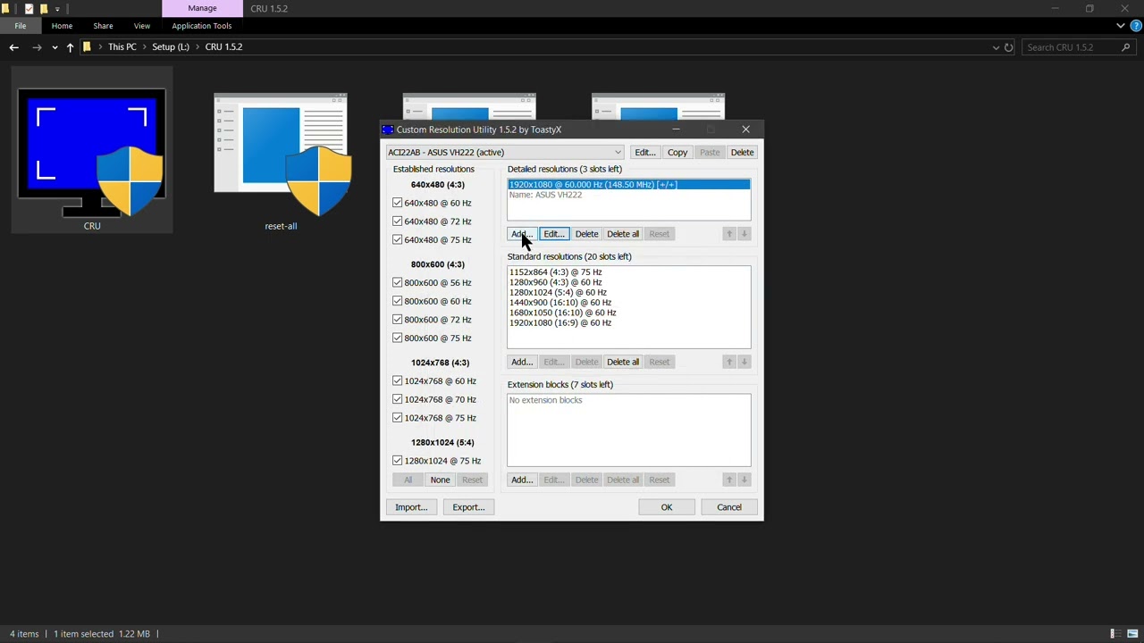 Monitor Overclocking with ToastyX CRU (CVT-RB2 timings).