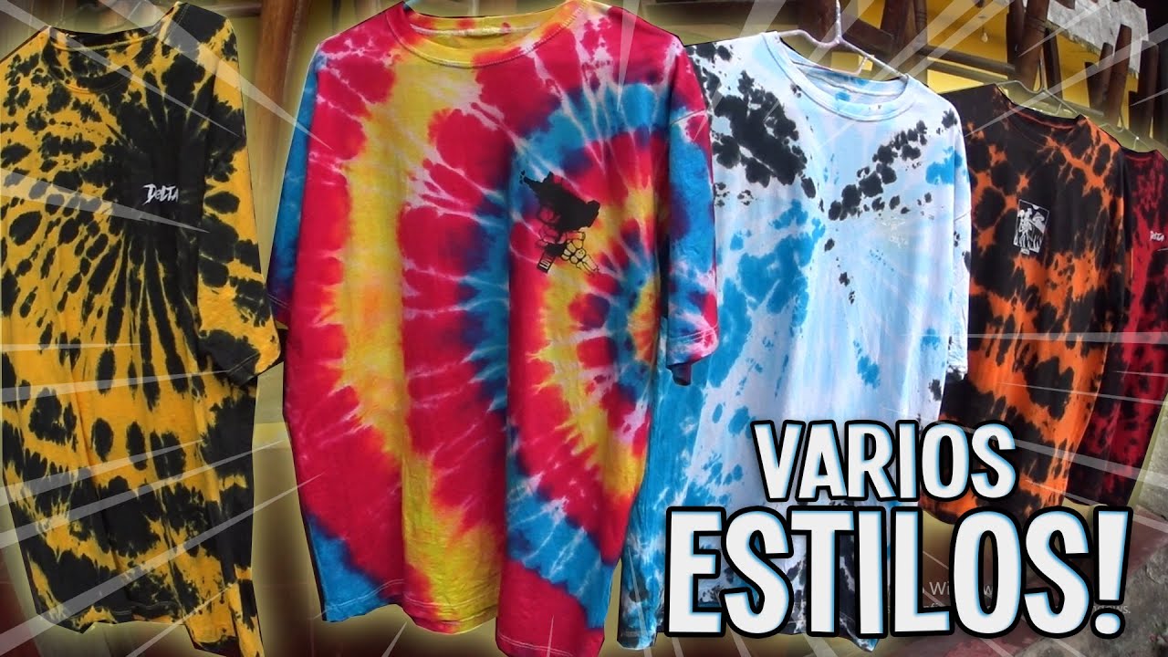 APRENDA A FAZER TIPOS DE TIEDYE!!