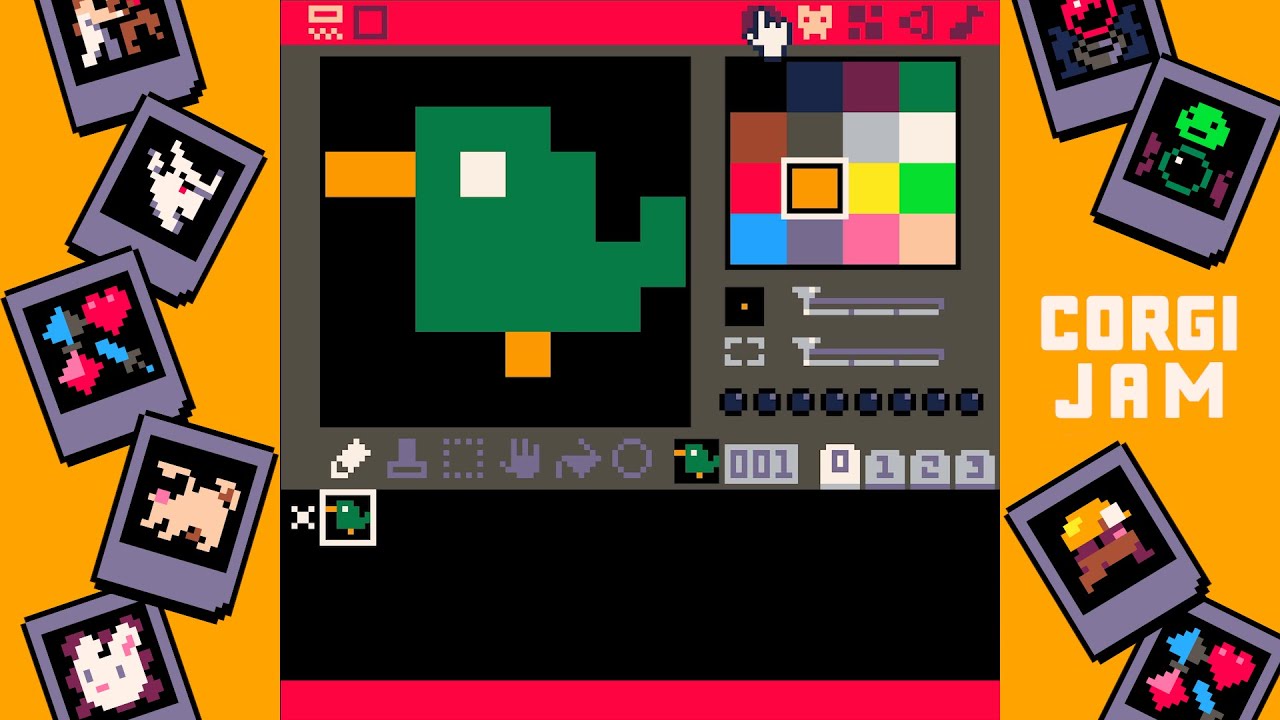 Как создать игру с помощью PICO-8 | CorgiJam