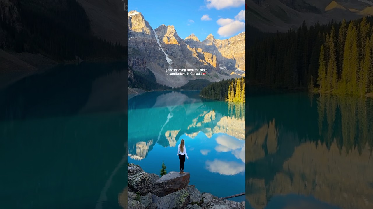 A must visit on your trip to Banff 📍Moraine Lake #banff #explorecanada #adventuretravel #nature