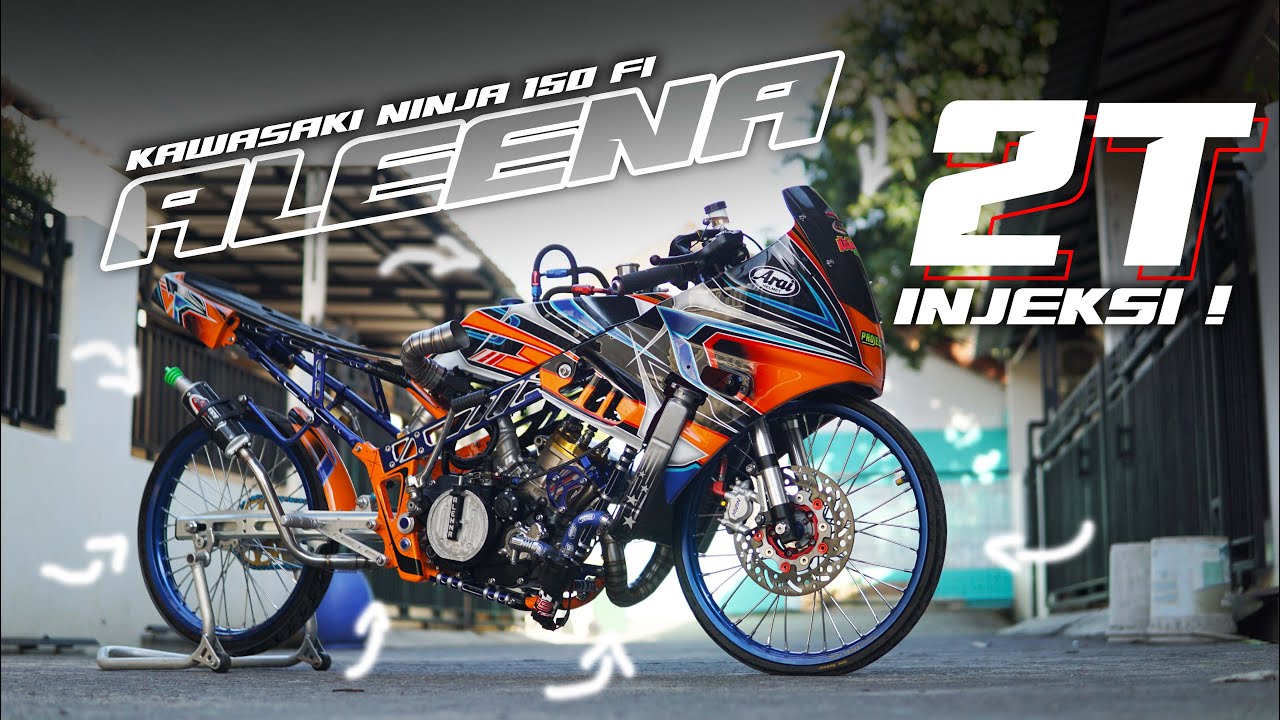 NINJA 150 2 TAK INJEKSI ! REVIEW MODIFIKASI NINJA 150 RACING LOOK BY ADTZ CUSTOM - Mad Review Eps 13