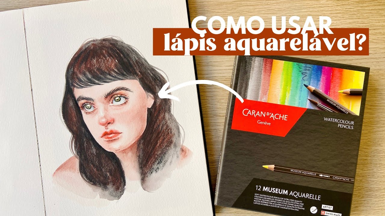 COMO PINTAR RETRATO COM LÁPIS AQUARELÁVEL? | Passo a passo