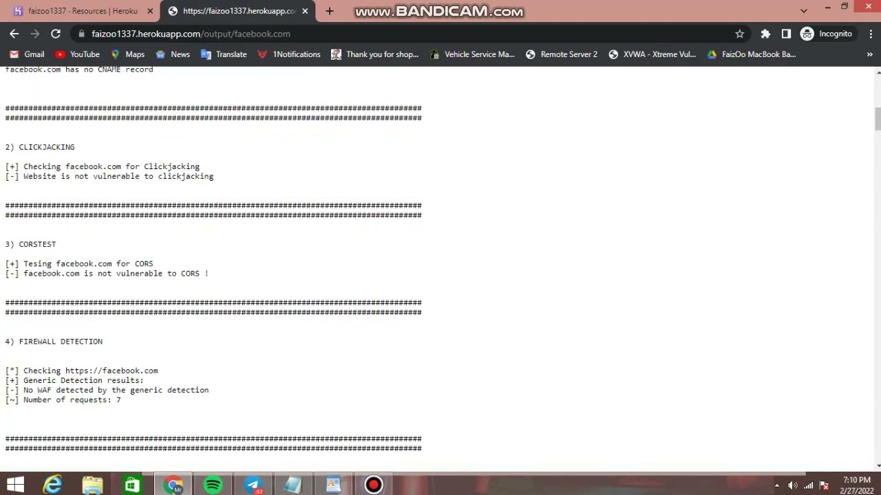 Reconator Faizan Akhtar URL Recon Tool