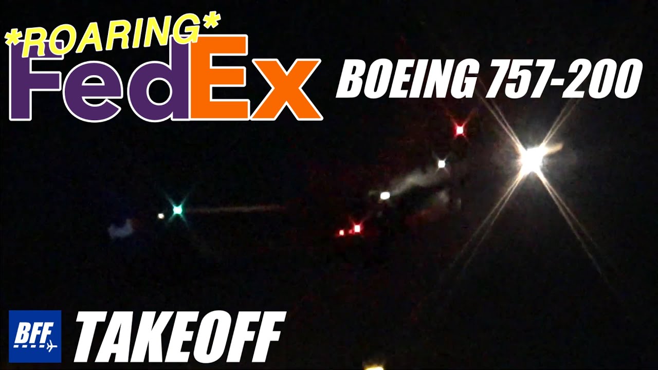 [HD] *ROARING* FedEx Boeing 757-200SF (N979FD) Takeoff SGF | BFF S8, E27