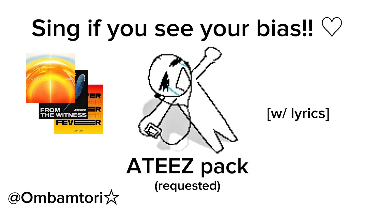 [Sing if you see your bias!] ATEEZ pack — Lemon Drop, Halazia, Inception, THANXX | Ombamtori☆