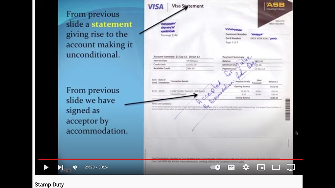 Let's learn about Stamp duty and acceptance for honor