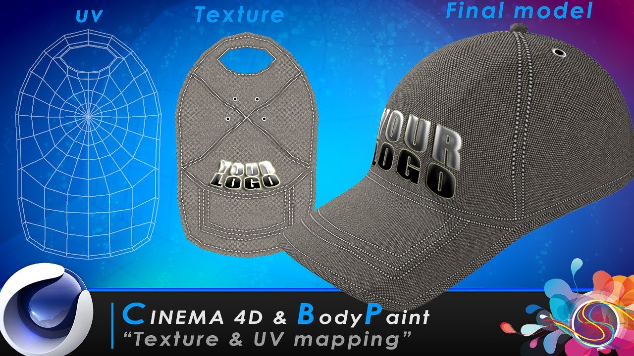 TUTORIAL Cinema 4D & BodyPaint - Texture & UV Mapping