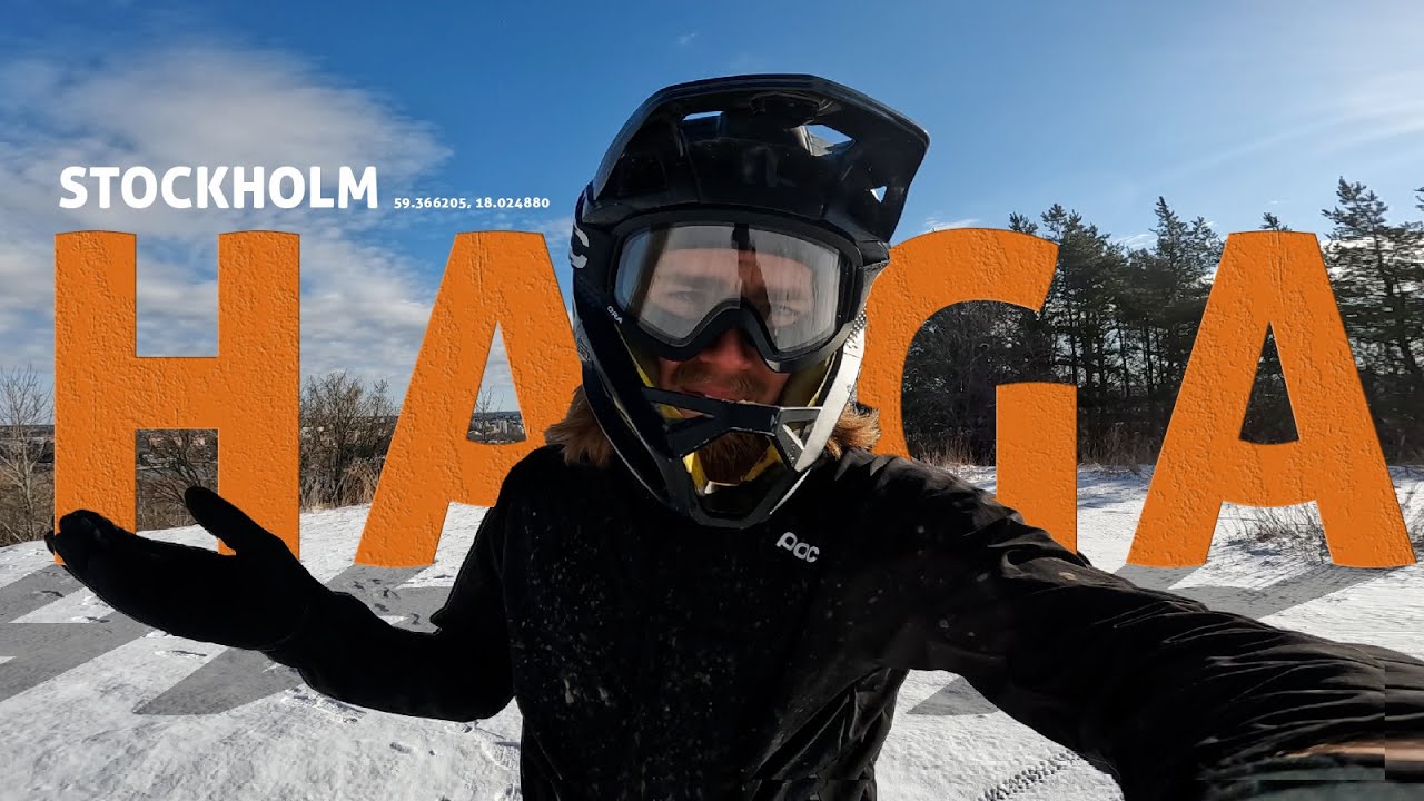 Enduro Training in Snowy Stockholms Haga Park