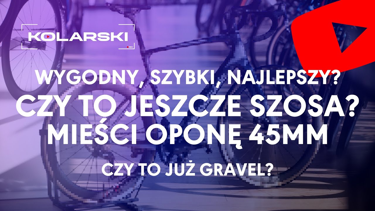 Jedyny taki rower na rynku? Czy to jeszcze szosa, czy już gravel? Szosa z oponą 45mm i napędem 2x!