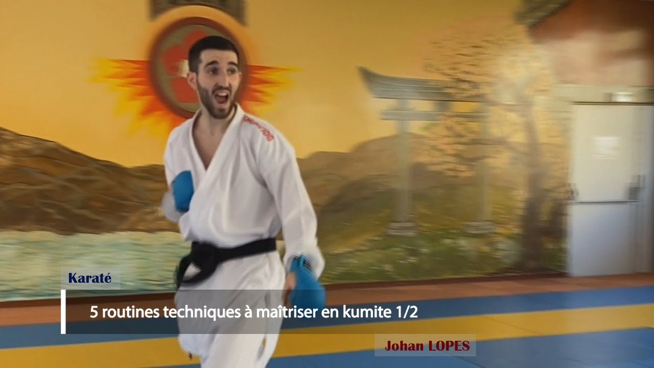 Karaté : 5 routines techniques à maîtriser en combat 1/2 #karaté #wkf #ffkaraté #kumité