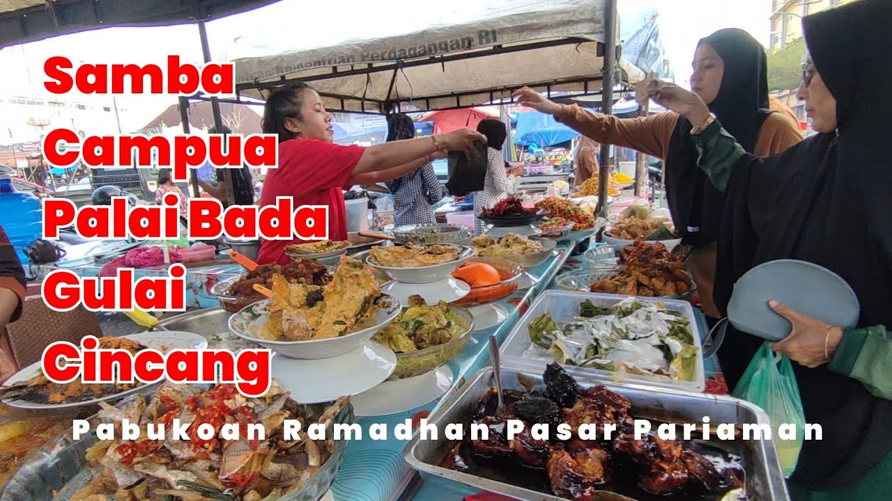 TENDA PABUKOAN RAMADHAN !!! MULAI RAMAI TAPI IKAN LAUT MASIH MAHAL | PARIAMAN