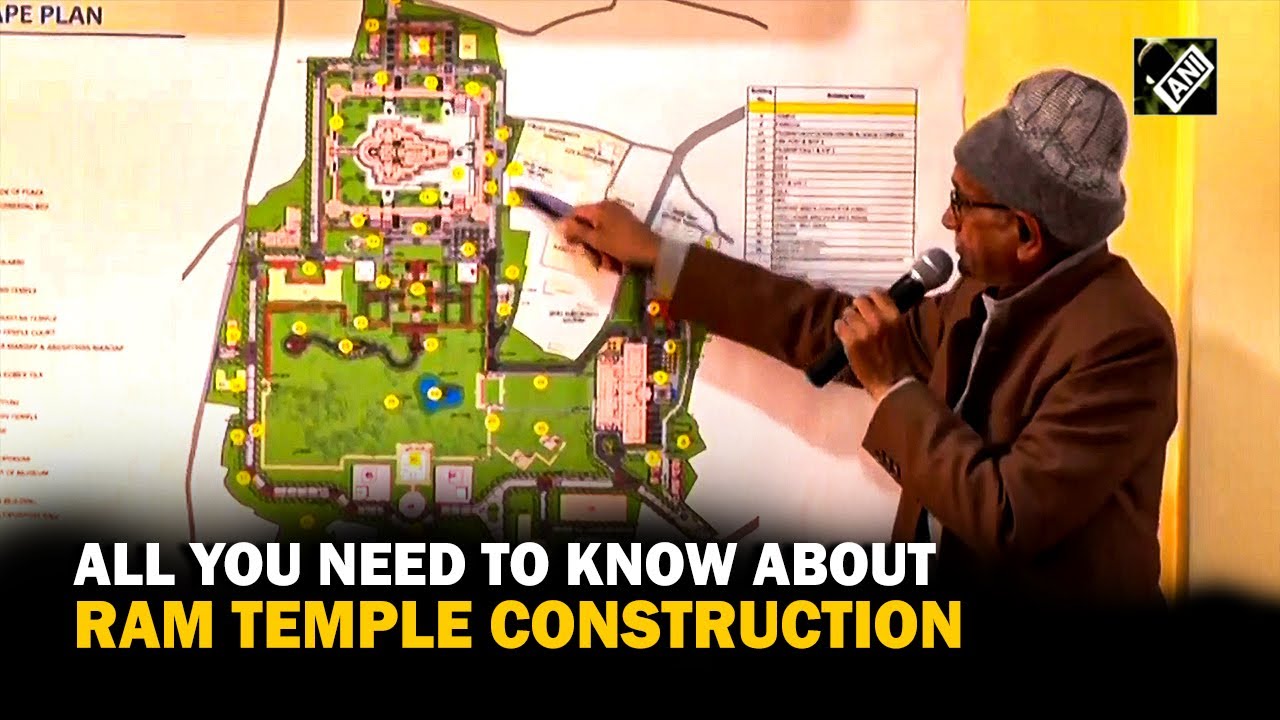 Champat Rai describes the map of Ayodhya’s Shri Ram Janmabhoomi Temple