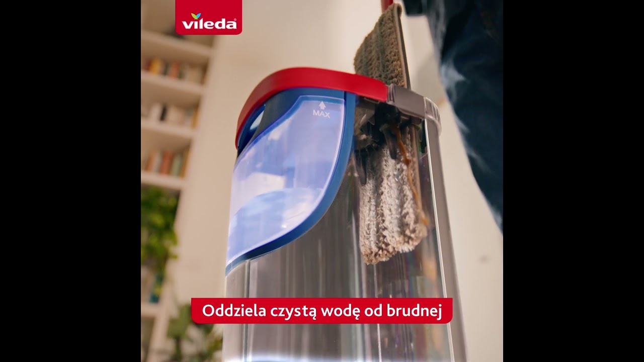 H2prO mop płaski: 100% separacji wody czystej od brudnej