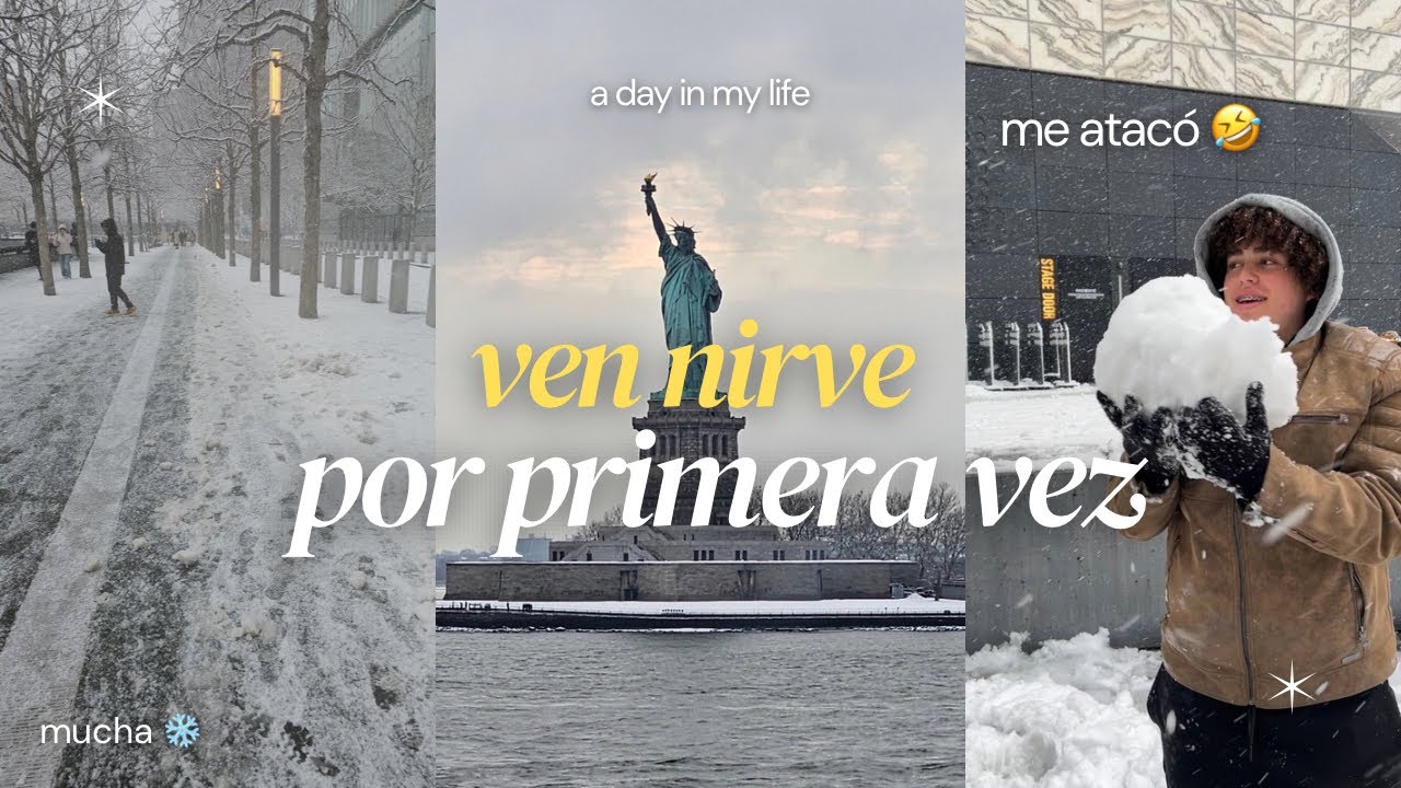 FUIMOS a un DINNER 🍲 + VEN NIEVE POR PRIMERA VEZ ❄️+ COMPRAS 🛍️ NYC 2/4 / ALO VÉLEZ 