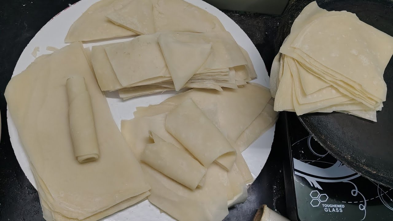 Home Made Samosa Patti/Roll Pati/How To Make & Freeze Spring Roll &,Samosa Sheets/ Ramadan prep 