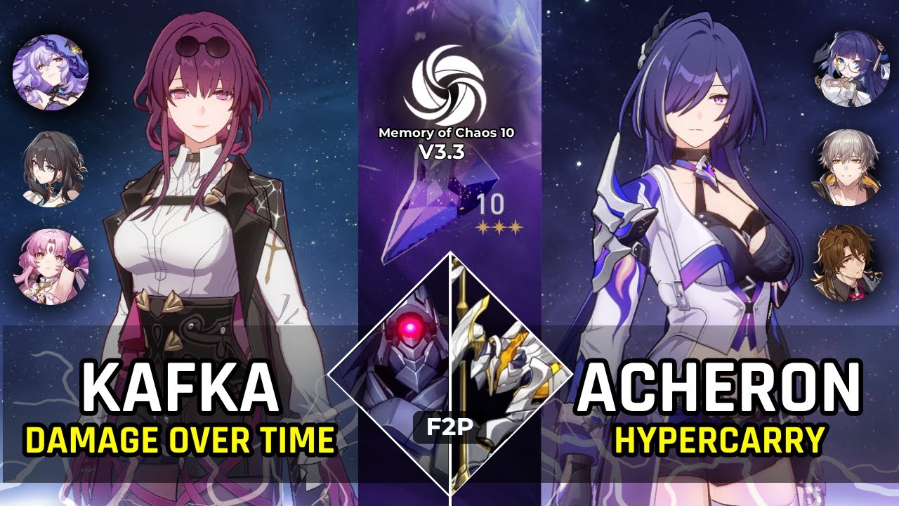 E0S0 KAFKA & E0S1 ACHERON | Memory Of Chaos 10 Version 3.3 | Honkai: Star Rail