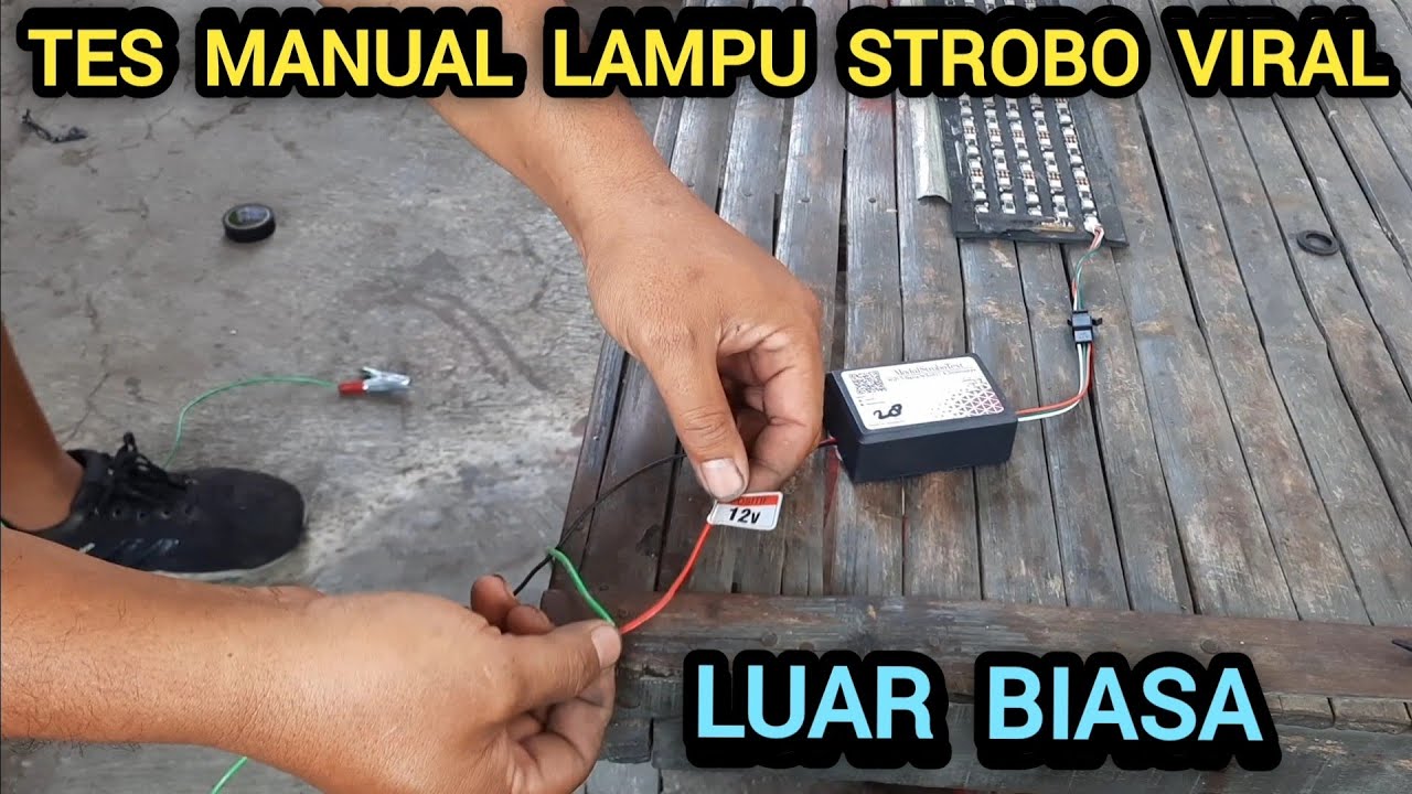 TES MANUAL DAN CARA PASANG LAMPU STROBO VIRAL