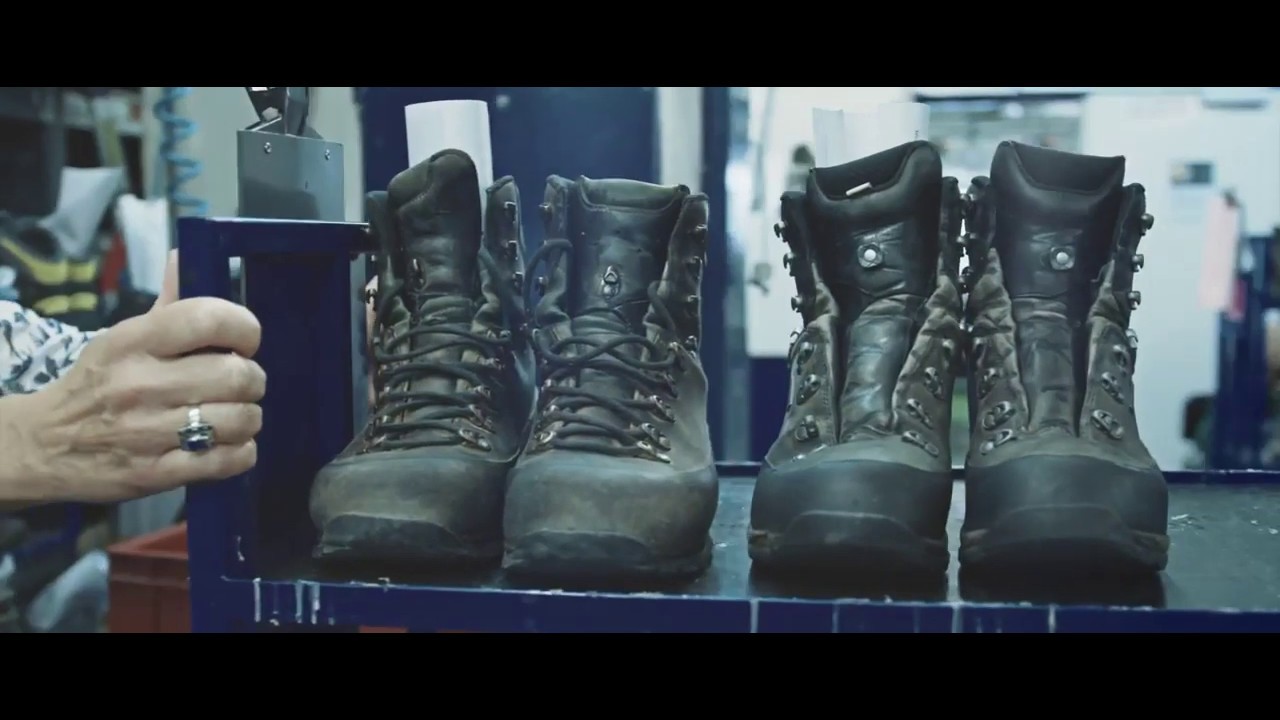 A sneak peek at how LOWA repairs and reconditions a trekking boot