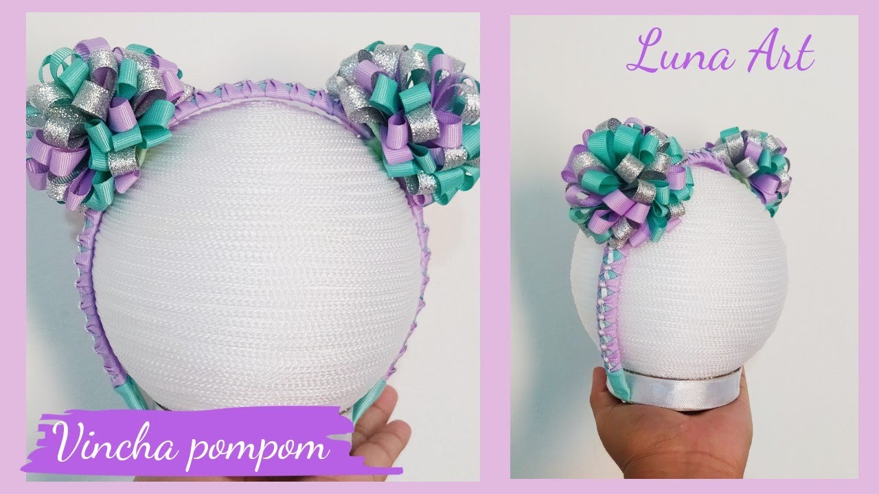 VINCHA POMPOM, Luna Art😍 🌙