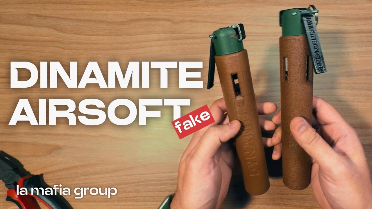 Dinamite Fake de Airsoft — Projeto 3D Completo