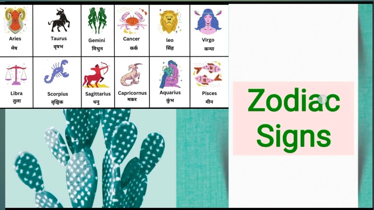 Zodiac 🐟 Signs | Learn rashi in English | 🦂🐠🏹