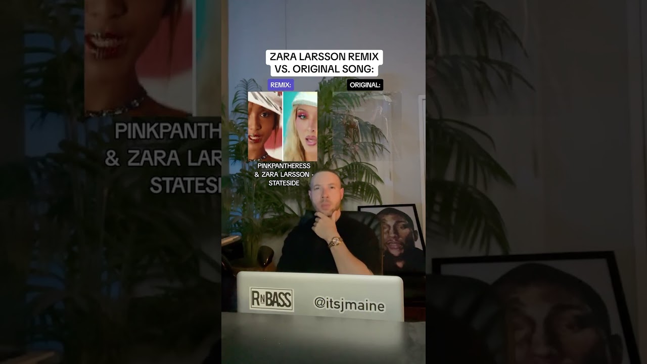 Zara Larrson Remix Vs. Original PinkPantheress Song: Stateside #shorts