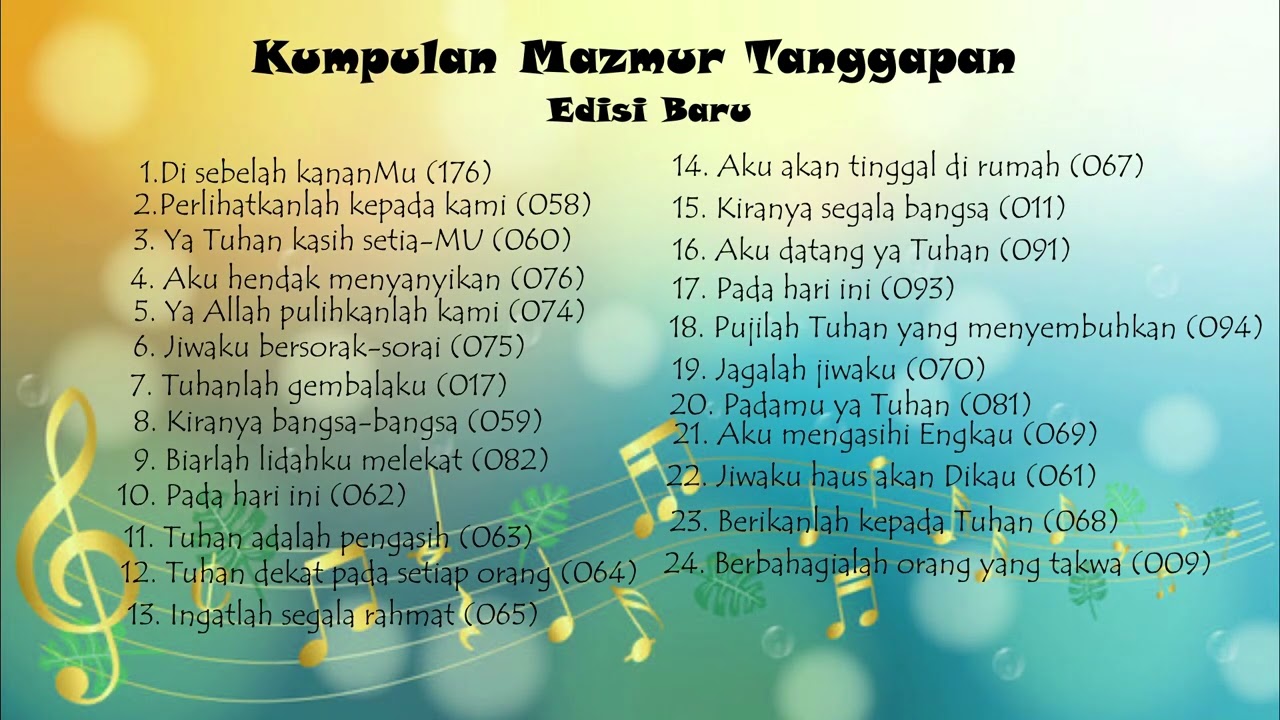 Kumpulan Mazmur Tanggapan (Edisi Baru)