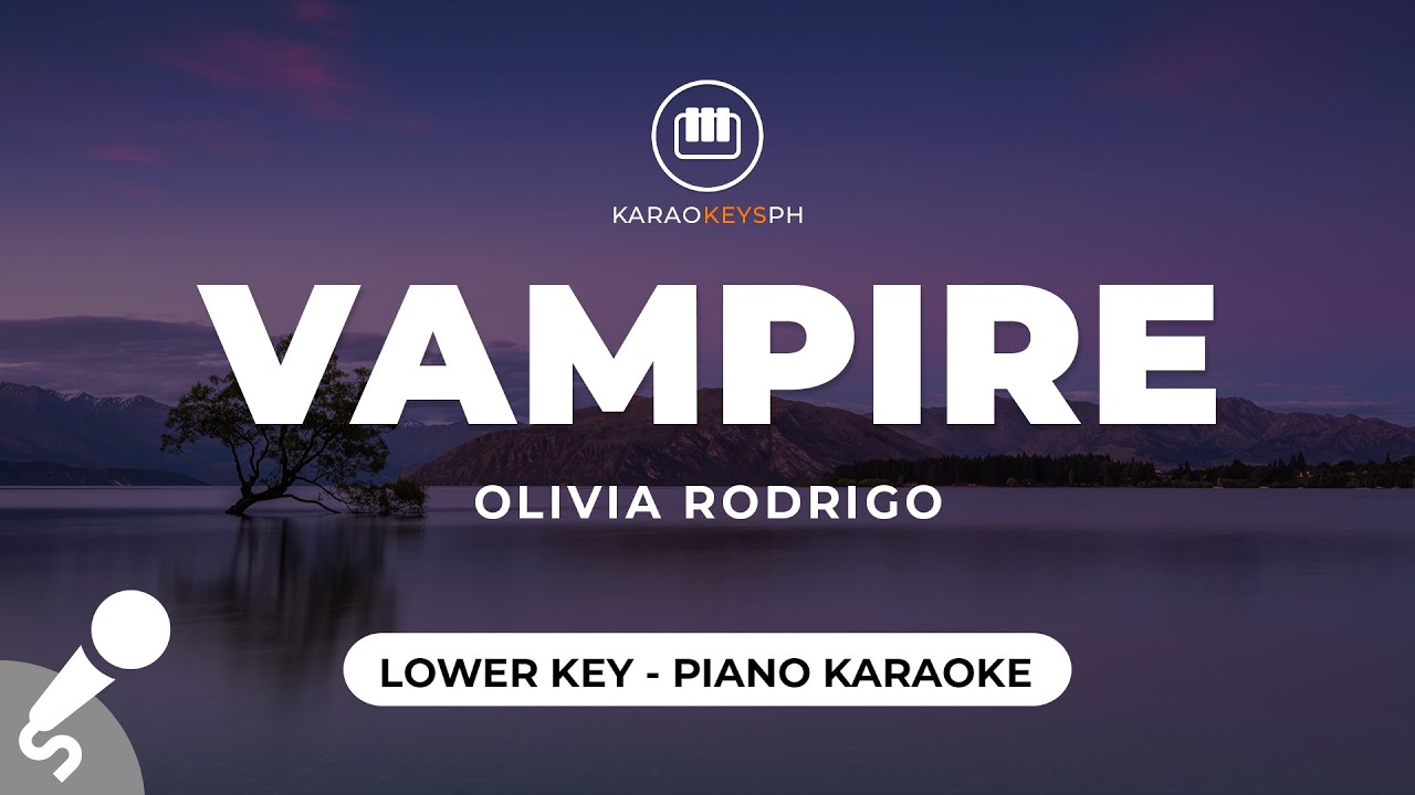 vampire - Olivia Rodrigo (Lower Key - Piano Karaoke)