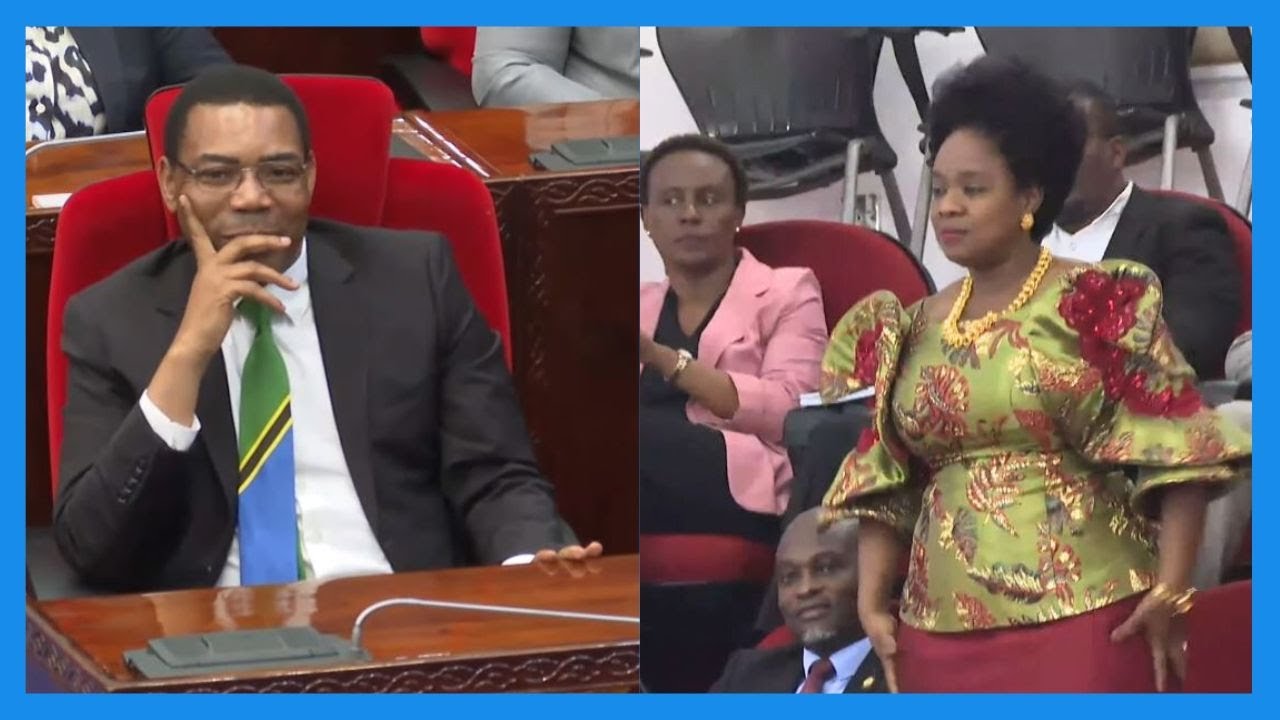 MKE WA MWIGULU AIBUA SHANGWE BUNGENI, MWIGULU AACHIA BONGE LA TABASAMU