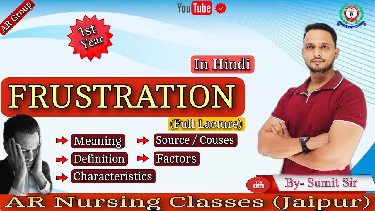 Frustration definition, characteristics, couses, factors of frustration 