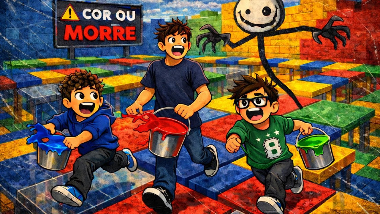 COR OU MORRE… SÓ UM DE NÓS CHEGOU AO FINAL 😱 | ROBLOX 🔥