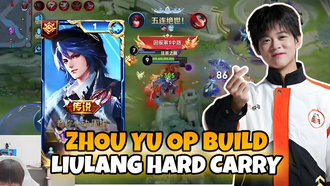 ZHOU YU PRO BUILD | KSG LIULANG&rsquo;S INSANE CARRY PERFORMANCE & HIGH DAMAGE | HONOR OF KINGS