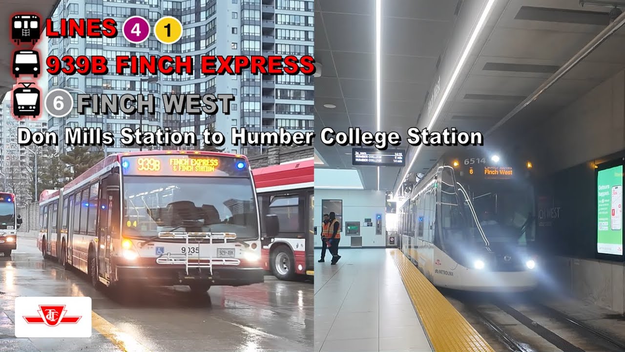 TTC POV Ride: Don Mills Station to Humber College Station Via Finch Station