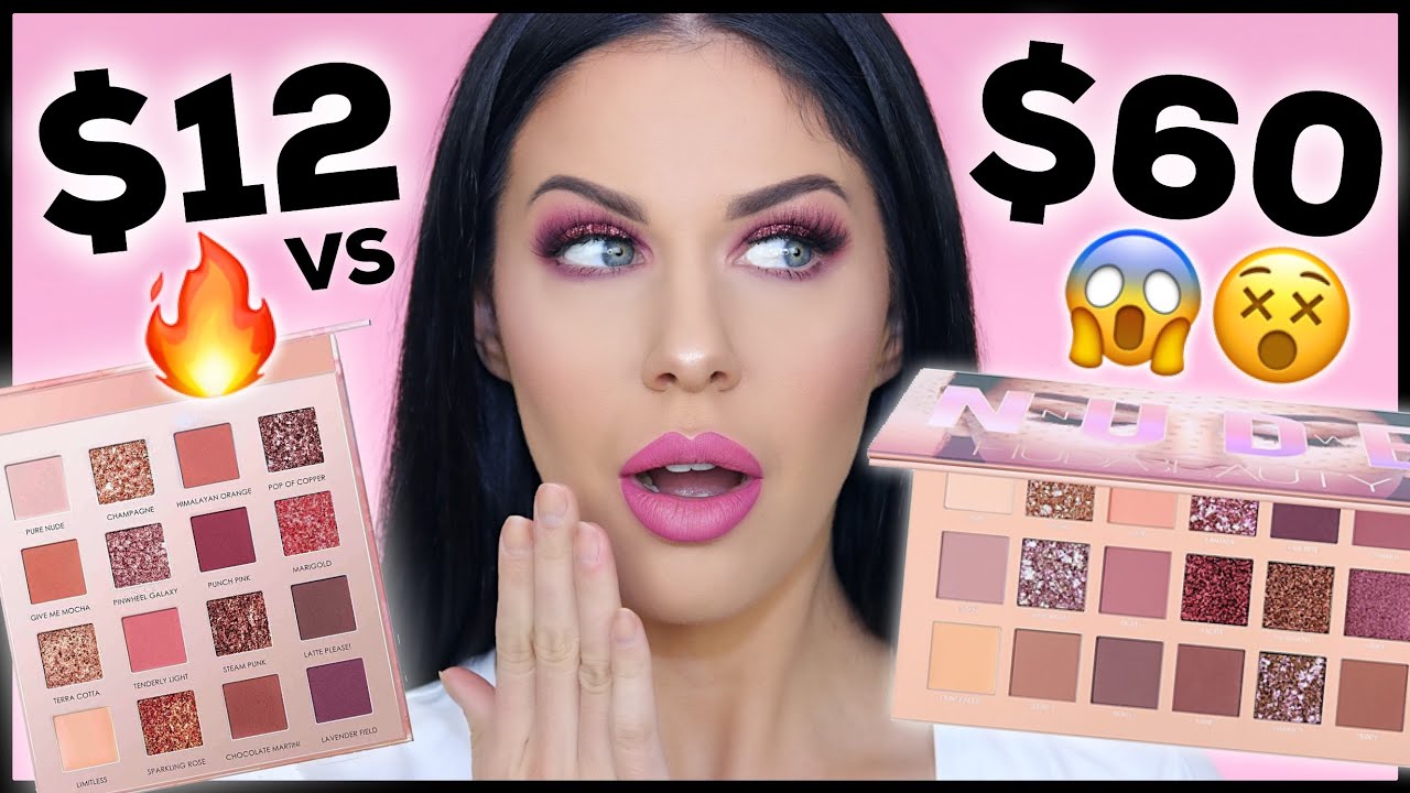 $60 EYESHADOW PALETTE VS $12 EYESHADOW PALETTE!! AMAZING DUPE RESULTS!!