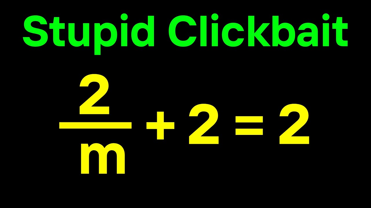 This Math Question Looks Easy but It’s a Trap