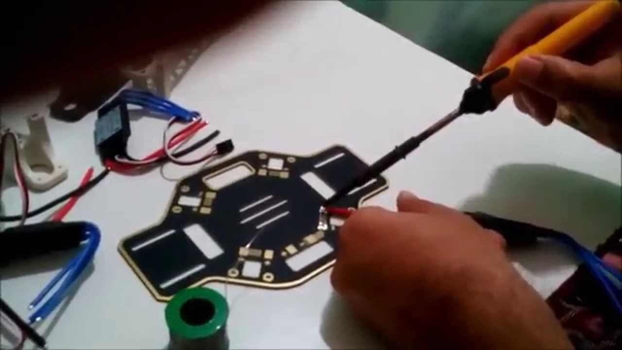 Basic Quadcopter Tutorial : Soldering ESC's to PDB