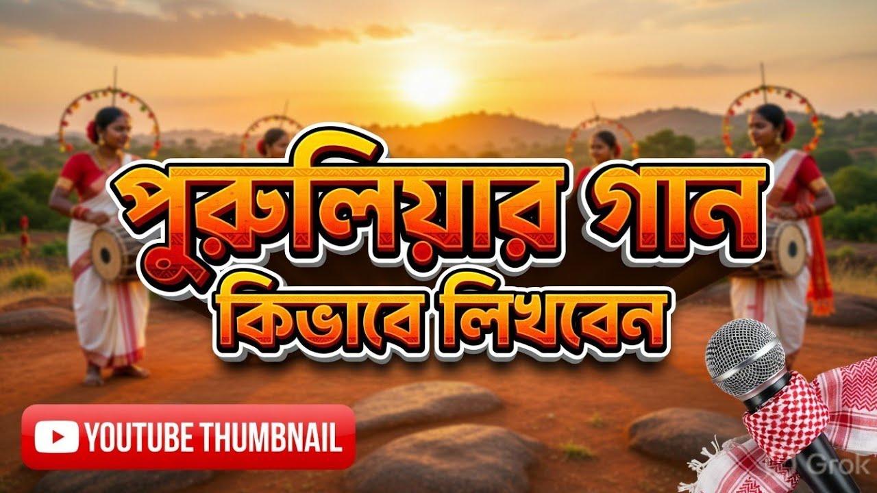 পুরুলিয়ার গান লেখার পদ্ধতি ।।purulia song's lyrics