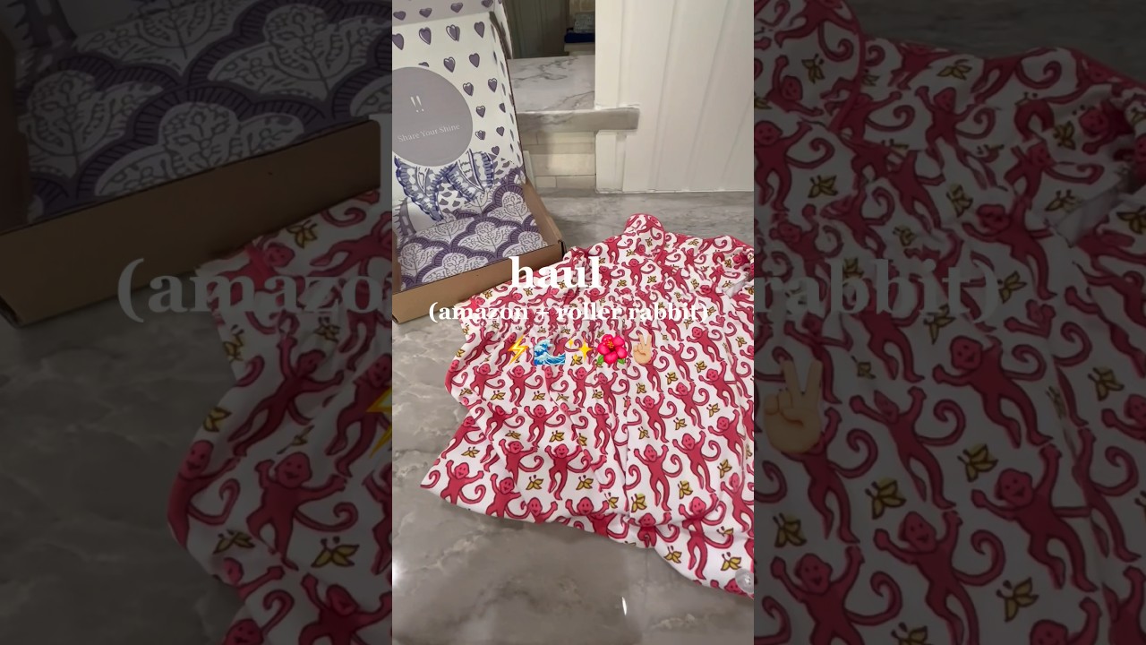 haul❕❗️(roller rabbit + amazon)⭐️🌴 #preppy #haul #blowup