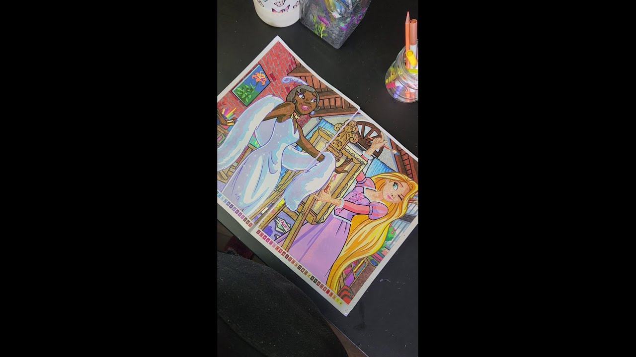 Color with me| Princesses Tome 2 (PG1&2) #colorbynumber #disney #coloriagesmysteres 