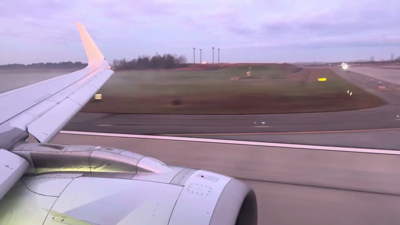 STUNNING Morning Takeoff Aboard an American A321 NEO