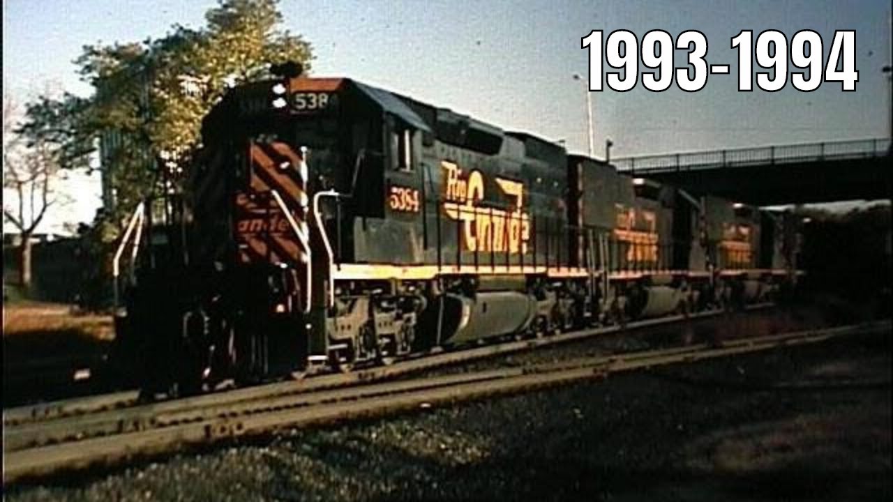 Rio Grande Lines in Espee Era 1993-1994, SD40T-2, GP40-2, F40PH California Zephyr, Ski Train