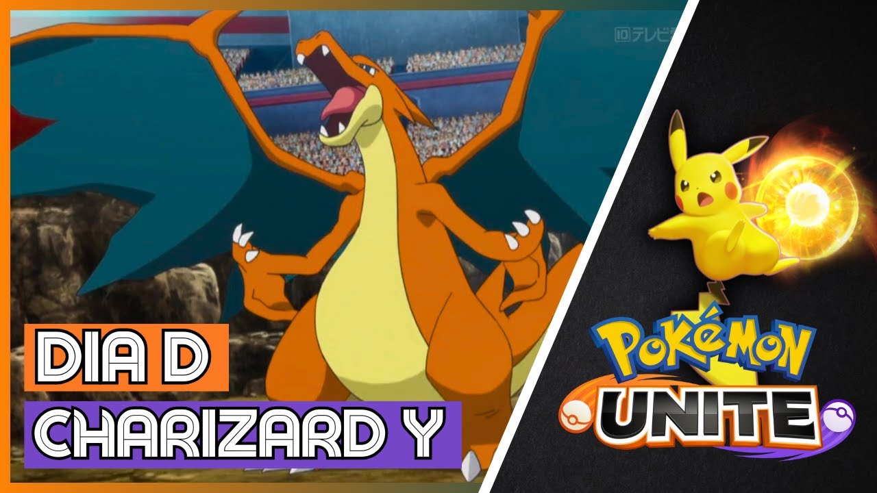 DIA D MEGA CHARIZARD Y no POKÉMON UNITE | Dicas de Gameplay, Emblemas e Builds