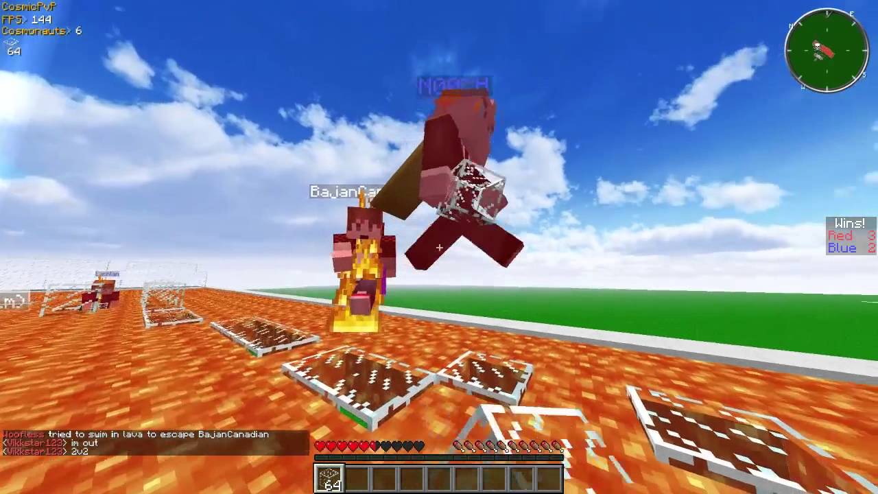 Minecraft COMPETITIVE LAVA RACE 