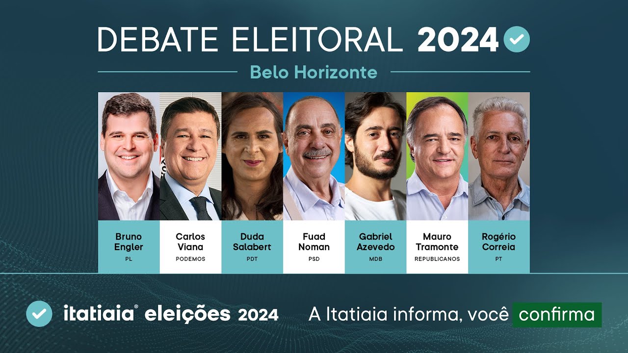 ELEIÇÕES MUNICIPAIS: ACOMPANHE O DEBATE DOS CANDIDATOS DE BELO HORIZONTE