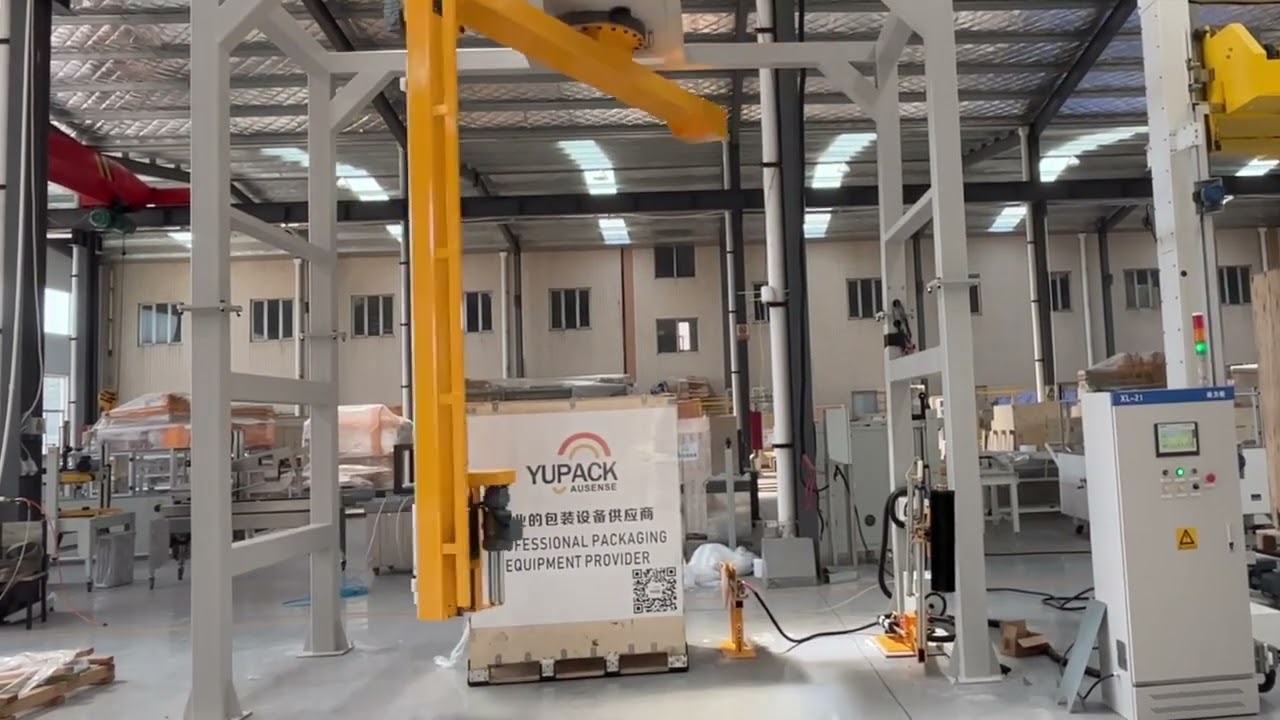 Automatic Arm Rotary Pallet Wrapping Machine for Pallets