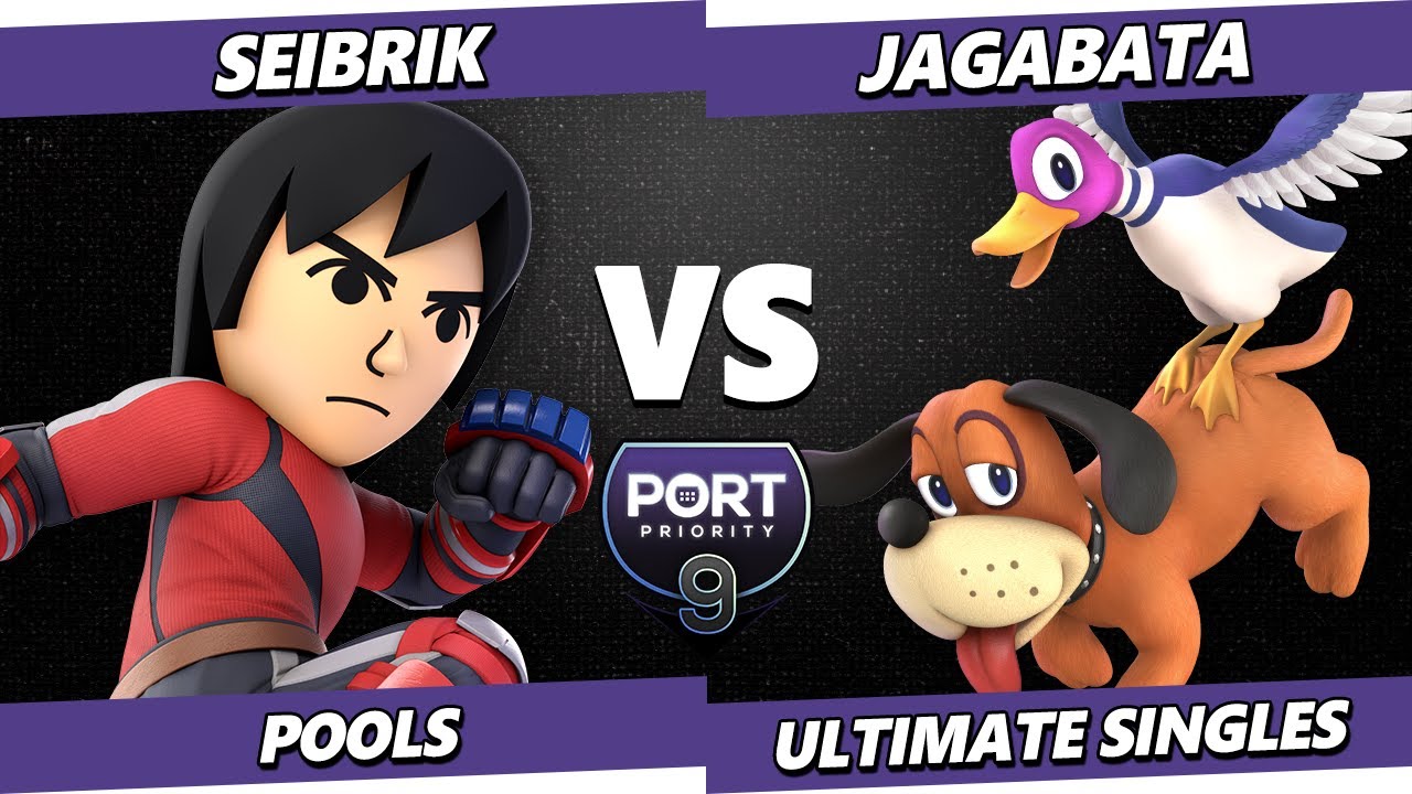Port Priority 9 - Seibrik (Mii Brawler) Vs. Jagabata (Duck Hunt) Smash Ultimate - SSBU