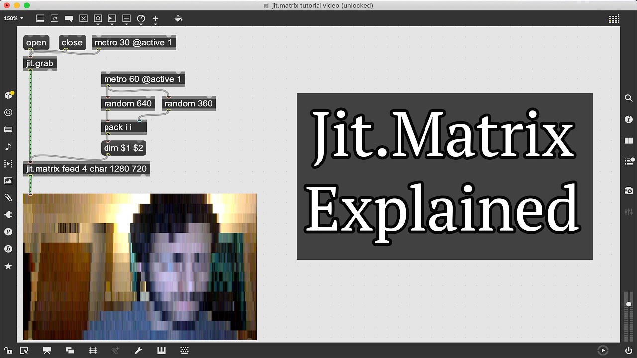 The jit.matrix object explained