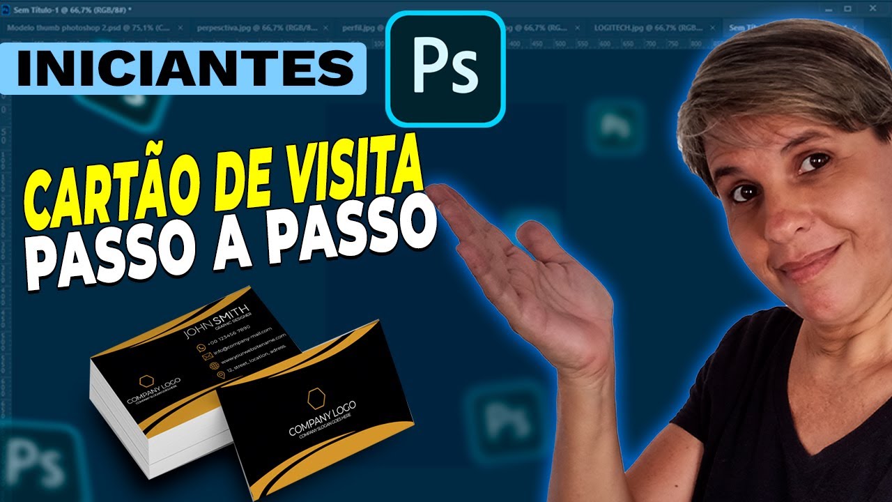 COMO MONTAR UM CARTÃO DE VISITA NO PHOTOSHOP E FECHAR PARA GRÁFICA | PARA INICIANTES | PASSO A PASSO
