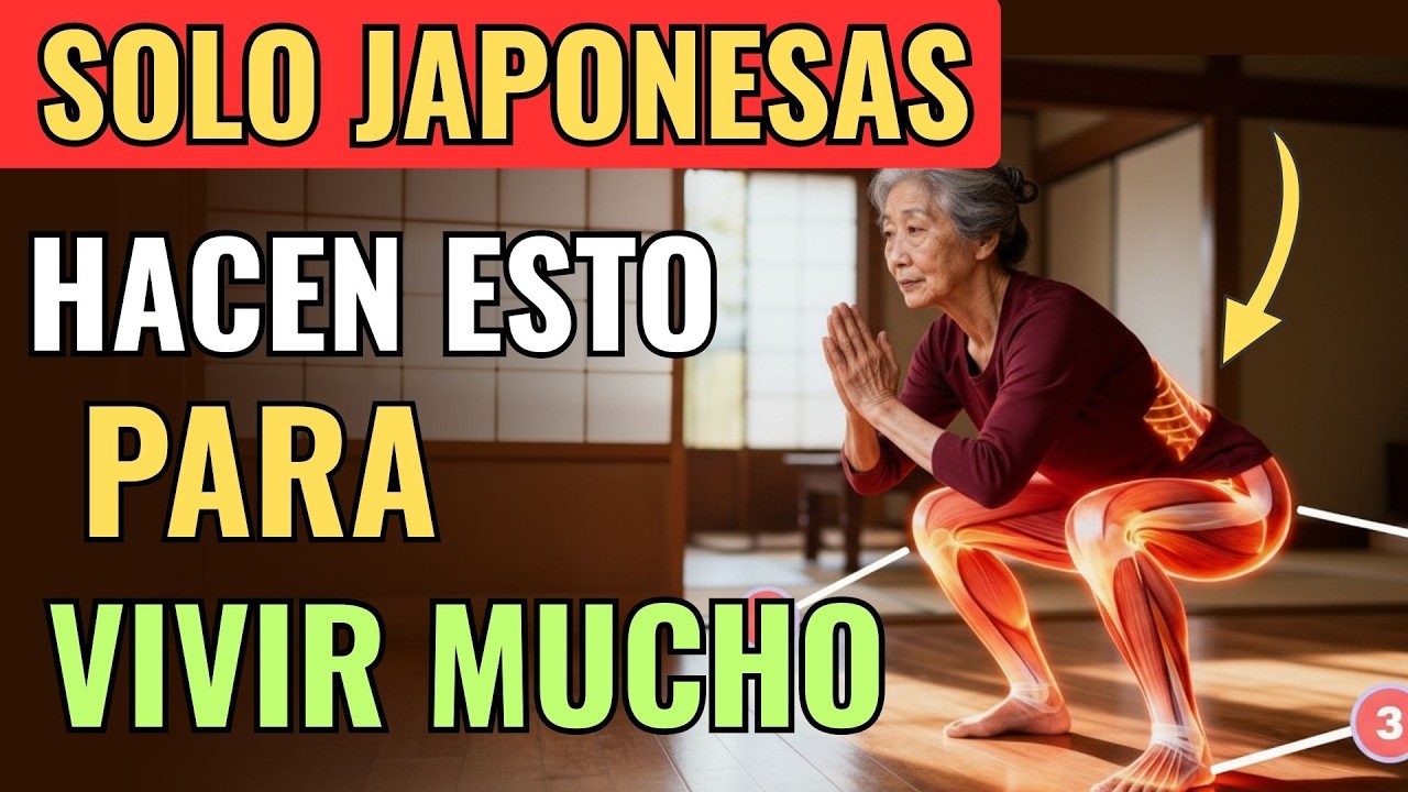 6 Ejercicios Japoneses Que Fortalecen tus Piernas MUY rápido Después de los 60 -SIÉNTETE COMO DE 35