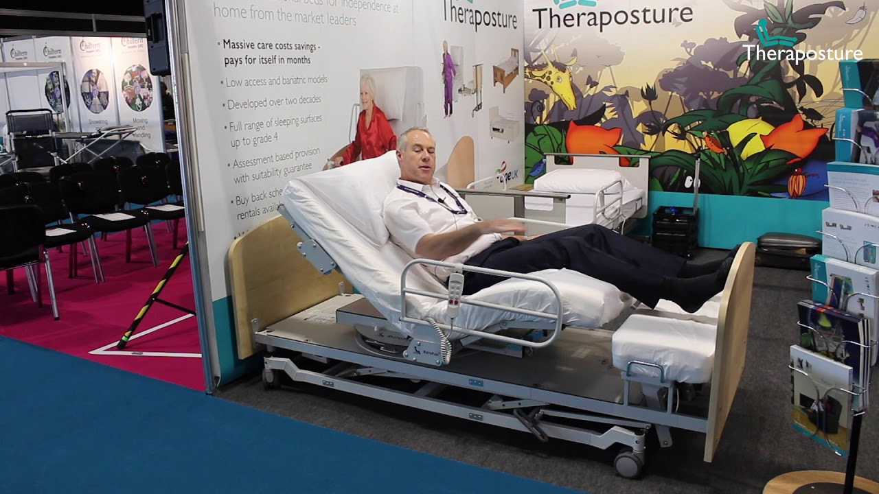 Theraposture's NEW Rotoflex Adjustable Bed - Powered Rotation, Profiling and Height Adjustment